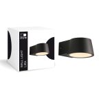D'Lite Applique Murale Lira Noir 7W 600lm 830 Blanc Chaud | IP54