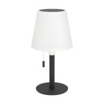Eglo Lampe De Chevet Montapalma Solar Acier Noir 2W 190lm - 830 Blanc Chaud | IP54 - Dimmable - USB-C