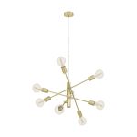 Eglo Suspension Luminaire Gradoli 1 Acier Dorée | IP20 - Convient pour 8x E27 