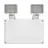 Ledvance LED Twin Spot Blanc 3W 450lm - 865 Lumière Du Jour | IP65 - Éclairage De Secours 3 Heures