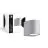 D'Lite Applique Murale Vossem Argent| IP54 - Convient pour 1x GU10