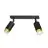 Emibig Plafonnier Hiro Acier Noir | Convient pour 2x GU10 - Max 10W