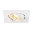 SLV New Tria 68 Spot Aluminium Blanc Carré | Diamètre 68mm - Convient pour 1x GU10 