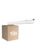 Lot 10x Ledvance Réglette LED Linear Compact Commutateur 4W 400lm - 830 Blanc Chaud | 30cm