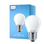 Philips Corepro LED Lustre E27 Boule Dépolie 2.2W 250lm - 827 Blanc Très Chaud | Équivalent 25W