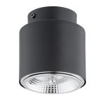Emibig Plafondlamp Nano Staal Zwart | Geschikt voor 1x GU10 (AR111) - Max 12W