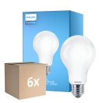 Voordeelpak 6x Philips Corepro LED Lamp E27 Peer Mat 17.5W 2452lm - 827 Zeer Warm Wit | Vervangt 150W