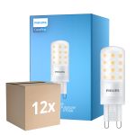 Voordeelpak 12x Philips CorePro LED Capsule G9 Mat 4W 480lm - 827 Zeer Warm Wit | Dimbaar - Vervangt 40W