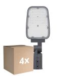 Voordeelpak 4x Ledvance LED Straatverlichting Area Value Klein SPD Aluminium Grijs 30W 3900lm 160x58D - 730 Warm Wit | IP66 - Symmetrisch