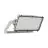 Ledvance LED Floodlight Max Radial 25 Aluminium Grijs 600W 92300lm 25D - 740 Koel Wit | IP66 - Symmetrisch