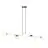 Emibig Hanglamp Gravity Staal Zwart | Geschikt voor 8x E14 - Max 10W