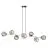 Emibig Hanglamp Gravity Staal Zwart | Geschikt voor 8x E14 - Max 10W
