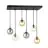 Emibig Hanglamp Cosmo Staal Zwart | Geschikt voor 6x E14 - Max 10W