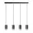 Emibig Hanglamp Fumiko Staal Zwart | Geschikt voor 4x GU10 - Max 10W
