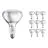 Voordeelpak 10x Philips R125 IR 375W E27 230-250V Helder