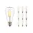 Voordeelpak 10x Noxion Lucent LED E27 Peer Filament Helder 4W 470lm - 827 Zeer Warm Wit | Vervangt 40W
