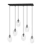 Emibig Hanglamp Astral Staal Zwart | Geschikt voor 6x E14 - Max 10W