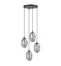 Emibig Hanglamp Astral Staal Zwart | Geschikt voor 4x E14 - Max 10W
