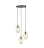 Emibig Hanglamp Astral Staal Zwart | Geschikt voor 3x E14 - Max 10W