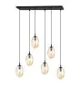 Emibig Hanglamp Astral Staal Zwart | Geschikt voor 6x E14 - Max 10W
