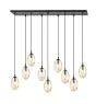 Emibig Hanglamp Astral Staal Zwart | Geschikt voor 9x E14 - Max 10W