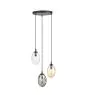 Emibig Hanglamp Astral Staal Zwart | Geschikt voor 3x E14 - Max 10W