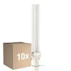 Voordeelpak 10x Philips PL-S 11W - Actinic BL | 2-Pin